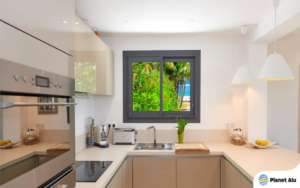Fenêtre en aluminium à la Réunion